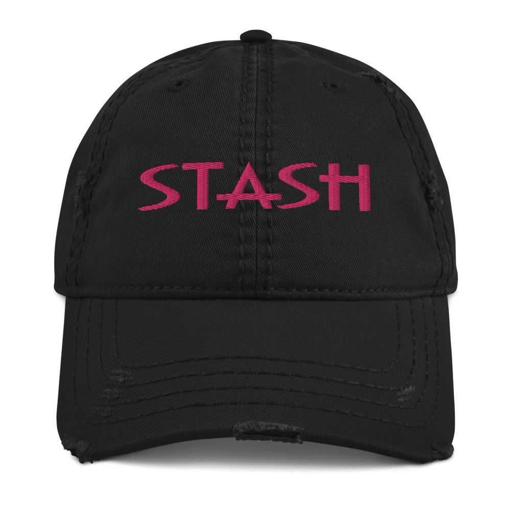 STASH Pink Distressed Hat
