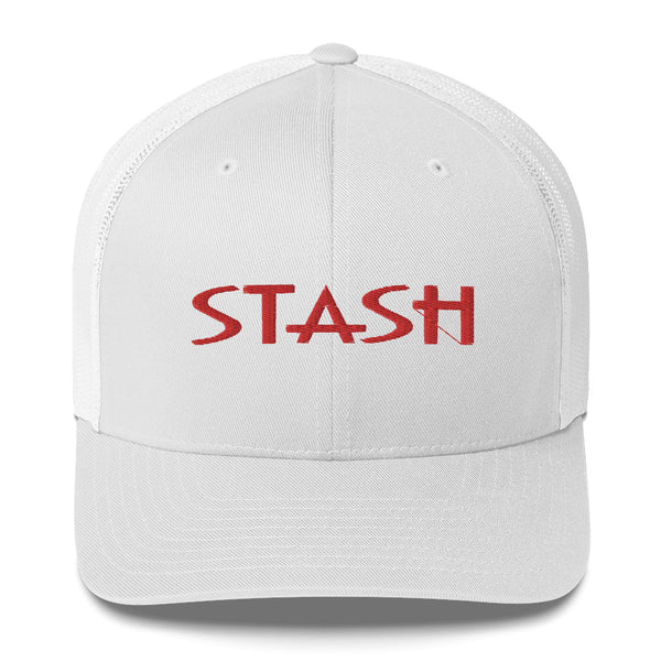 STASH Red Trucker Cap